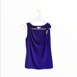 💜Calvin Klein Purple Top. Size 8💜